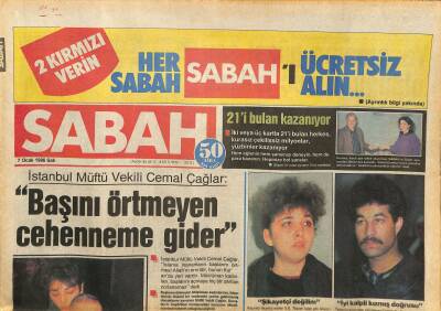 Sabah Gazetesi 7 Ocak 1986 - Başbakanlık Başdanışmanı Adnan Kahvecinin Kardeşi Özal Belimizi Büktü dedi GZ127825 - 1