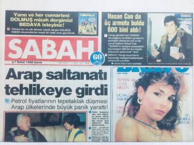 Sabah Gazetesi 7 Şubat 1986 - Arap Saltanatı Tehlikeye Girdi GZ42050 - 1