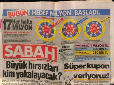 Sabah Gazetesi 7 Şubat 1988 - Hülya Avşar Ve İbrahim Tatlıses Düşmanca Başladılar Arkadaşça Bitirdiler GZ64306 - 1