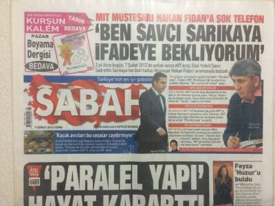 Sabah Gazetesi 7 Şubat 2014 - Paralel Yapı Hayat Kararttı GZ29741 - 1