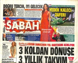 Sabah Gazetesi 7 Temmuz 2014 - Rihanna Futbol Uzmanı Gibi - Fransızlar Sarkozyyi Defterden Sildi GZ100078 - 2