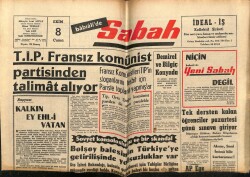 Sabah Gazetesi 8 Ekim 1965 - Çetin Altan Vergi Kaçakçısı GZ63990 - 1
