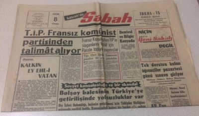 Sabah Gazetesi 8 Ekim 1965 - Milli Takımımız Yarına Hazır - GZ15419 - 2
