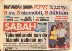 Sabah Gazetesi 8 Haziran 1986 - Emel Sayın'ın Evcilik Oyunu - Derwall İçini Sabaha Döktü GZ3165 - Gökçekoleksiyon