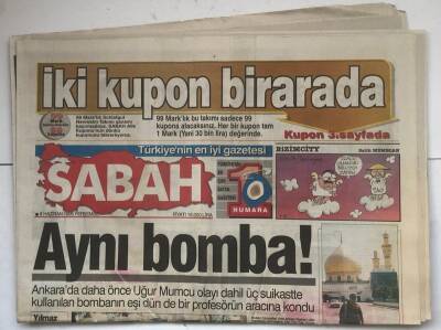 Sabah Gazetesi 8 Haziran 1995 - Mecliste Başkana Bir Bardak Su Fırlattı GZ7472 - 1