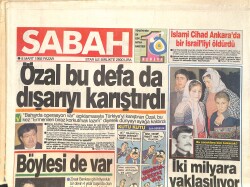 Sabah Gazetesi 8 Mart 1992 - Arnold'un En Önemli Filmi - Fenerbahçe'de Kilit Karasızlar GZ3787 - Gökçekoleksiyon