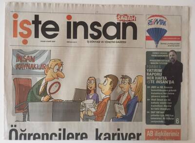 Sabah Gazetesi 8 Mart 2009 - Öğrencilere , Kariyer Merkezi Desteği Arttı GZ31421 - 1