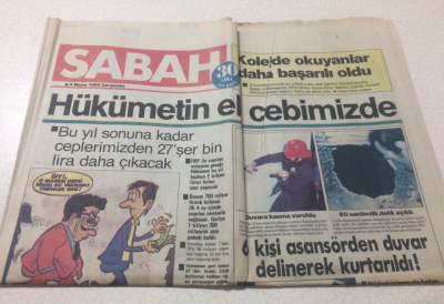Sabah Gazetesi 8 Mayıs 1985 - Hükümetin Eli Cebimizde - GZ15402 - 2