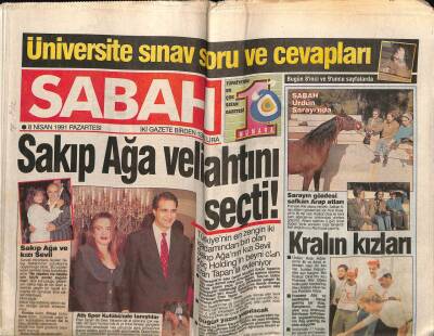 Sabah Gazetesi 8 Nisan 1991 - Emekli MİT Müsteşarı Öldürüldü GZ62859 - 1