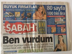 Sabah Gazetesi 8 Nisan 2000 - Leeds - G. Saray Maçı UEFA Devreye Girdi Tehlike Büyük GZ13075 - 2