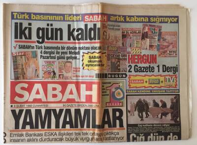 Sabah Gazetesi 8 Şubat 1992 - İsmet İnönünün Eşi Mevhibe İnönü 95 Yaşında Kaybettik GZ11663 - 2