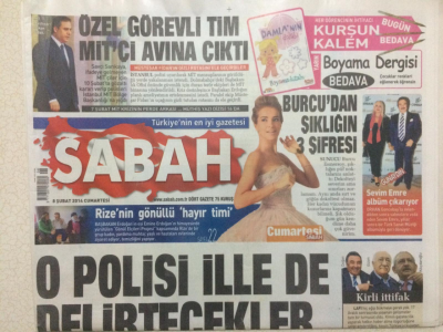 Sabah Gazetesi 8 Şubat 2014 -Orhan Gencebayın Eşi Albüm Çıkarıyor GZ27968 - 1