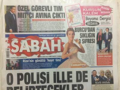 Sabah Gazetesi 8 Şubat 2014 - Orhan Gencebayın Eşi Sevim Emre Albüm Çıkarıyor GZ29742 - 1