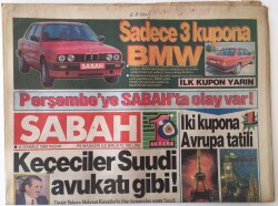 Sabah Gazetesi 8 Temmuz 1990 - İbrahim Tatlıses Anaptan Milletvekili Adayı Oluyor GZ16048 - 1