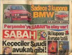 Sabah Gazetesi 8 Temmuz 1990 - Marodonaya Ölüm Tehtidi GZ61449 - 1
