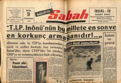 Sabah Gazetesi 9 Ekim 1965 - Şöförler CHP Aleyhine Gösteri Yaptı GZ63989 - 2