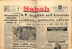 Sabah Gazetesi 9 Ekim 1966 - Diyanet İşleri Teşkilatı Muhtar Olmalıdır GZ63978 - 2