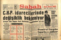 Sabah Gazetesi 9 Haziran 1966 - CHP İdarecilerinde Değişiklik Bekleniyor GZ61175 - 1