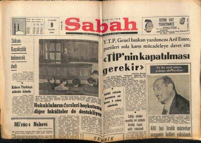 Sabah Gazetesi 9 Kasım 1966 - Hukukçuların Dersleri Boykotunu Diğer Fakülteler de Destekliyor GZ64042 - 1