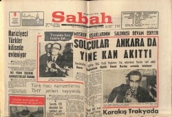 Sabah Gazetesi 9 Ocak 1969 - Solcular Ankarada Yine Kan Akıttı GZ64251 - 2
