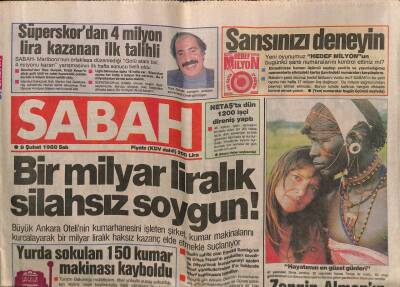 Sabah Gazetesi 9 Şubat 1988 - Türkan Şoray Fatma Girik Ajda Pekkan Ve Nükhet Duru 1988in Saç Modasını Belirledi GZ64303 - 1