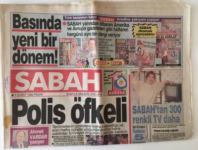 Sabah Gazetesi 9 Şubat 1992 - Doğuda Çığ Felekati Durmak Bilmiyor GZ11662 - 1