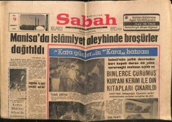 Sabah Gazetesi 9 Temmuz 1968 - Manisada İslamiyet Aleyhinde Broşürler Dağıtıldı GZ64244 - 2