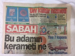 Sabah Gazetesi 9 Temmuz 1992 - GAPa Karşılık Kayısı Festivali GZ72964 - 2