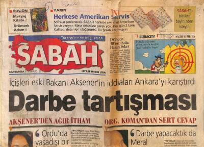 Sabah Gazetesi 9 Temmuz 1997 - Türk-Yunan Sürpriz Zirvesi GZ81236 - 1