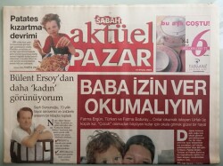 Sabah Gazetesi Aktuel Pazar Eki 19 Eylül 2004 Bülent Ersoydan Daha Kadın Görünüyorum - GZ44176 - 2