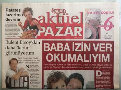 Sabah Gazetesi Aktuel Pazar Eki 19 Eylül 2004 Bülent Ersoydan Daha Kadın Görünüyorum - GZ44176 - 1
