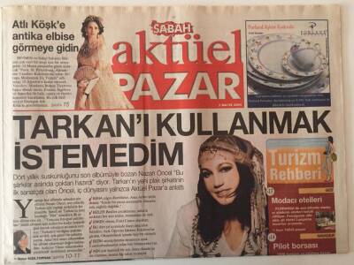 Sabah Gazetesi Aktüel Pazar Eki 2 Mayıs 2004 - Nazan Öncel İle Söyleşi Tarkanı Kullanmak İstemedim GZ26487 - 1