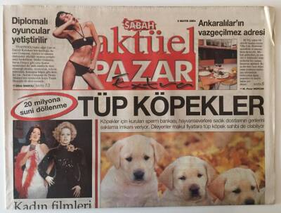 Sabah Gazetesi Aktüel Pazar Eki 2 Mayıs 2004 - Tüp Köpekler , ODTÜlülerin Efsane İsmi Emrehan Halıcı GZ20770 - 1