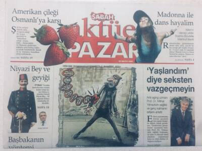 Sabah Gazetesi Aktüel Pazar Eki - 29 Mayıs 2005 - Yaşlandım Diye Seksten Vazgeçmeyin GZ46786 - 1