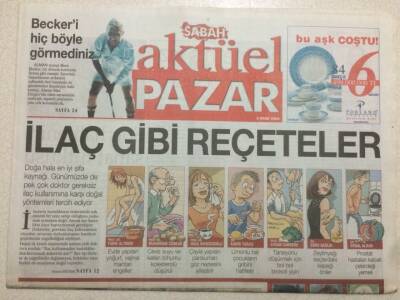 Sabah Gazetesi Aktüel Pazar Eki 3 Ekim 2004 - Yeşilçamın Dört Cadısı GZ47141 - 1