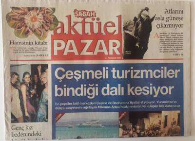 Sabah Gazetesi Aktüel Pazar Eki 31 Temmuz 2005 - Formula 1in Mönüsü Bir Türke Emanet Atilla Doğudan GZ22413 - 1