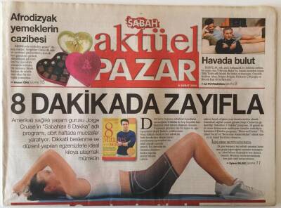 Sabah Gazetesi Aktüel Pazar Eki 8 Şubat 2004 - Fikret Otyam Ve Filiz Otyam Yeni Sergileriyle Konuşuluyor , Marsta 30 Yılın En Büyük Keşfi Su Buharı GZ20762 - 1