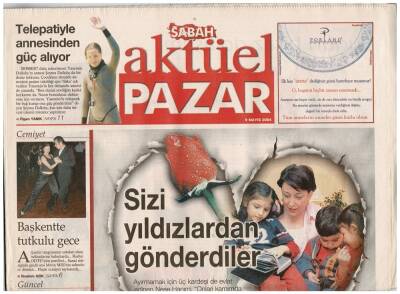 Sabah Gazetesi Aktüel Pazar Eki 9 Mayıs 2004 - Annelerin Annesi Zübeyde Hanım GZ48050 - 1