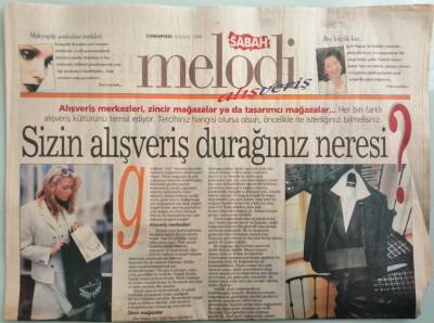 Sabah Gazetesi Alışveriş Eki 19 Eylül 1998 Şıklığın Sembolü Kravat -GZ44040 - 2