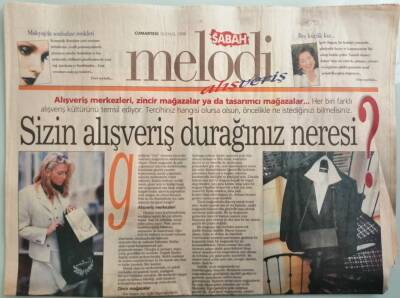 Sabah Gazetesi Alışveriş Eki 19 Eylül 1998 Şıklığın Sembolü Kravat -GZ44040 - 1
