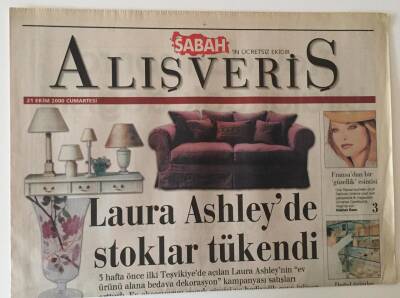 Sabah Gazetesi Alışveriş Eki 21 Ekim 2000 - Erkekler Bu Kış Çok Renkli GZ22919 - 1