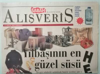 Sabah Gazetesi Alışveriş Eki 23 Aralık 2000 Hem Eşinizi Hem Evinizi Sevindirin -GZ37351 - 1