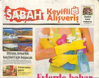 Sabah Gazetesi Alışveriş Eki 30 Mart 2014 - Dünya , Omurilik Felçlileri İçin Koşacak GZ98772 - 1