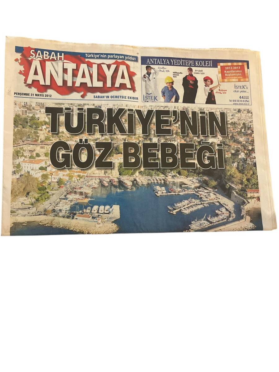 Sabah Gazetesi Antalya Eki 31 Mayıs 2012 - Akdeniz Geceleri Ritmini Yükseltti - Side İlçe Olmak İstiyor GZ158388 - 1