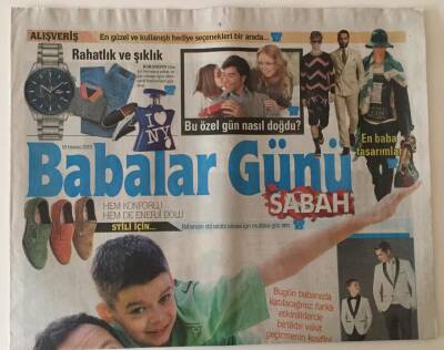 Sabah Gazetesi Babalar Günü Özel Eki 18 Haziran 2015 - En Baba Tasarımlar GZ22931 - 1