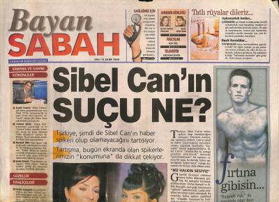 Sabah Gazetesi Bayan Eki 12 Ekim 1999 - Sibel Canın Suçu Ne ? GZ116282 - 1