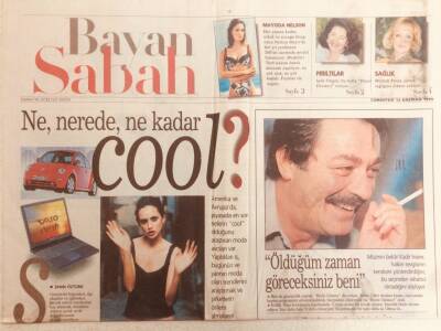 Sabah Gazetesi Bayan Eki 12 Haziran 1999 - Kadir İnanırÖldüğüm Zaman Göreceksiniz Beni GZ38896 - 1
