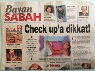 Sabah Gazetesi Bayan Eki 24 Temmuz 1999 Küçük Kentlerde De Yaşam Var Artık -GZ44054 - 1