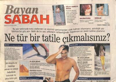 Sabah Gazetesi Bayan Eki 4 Temmuz 1999 - Gülay Kurişle Moda GZ116178 - 1