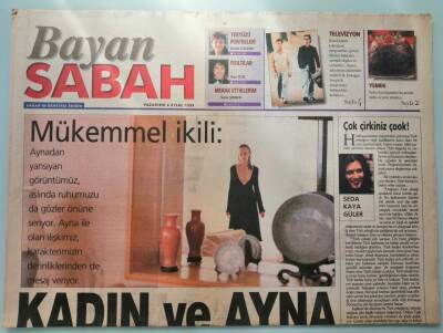 Sabah Gazetesi Bayan Eki 6 Eylül 1999 Kadın Ve Ayna -GZ37056 - 1